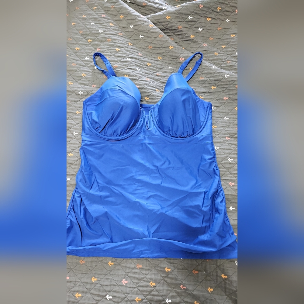 Lane Bryant Blue Bikini Top